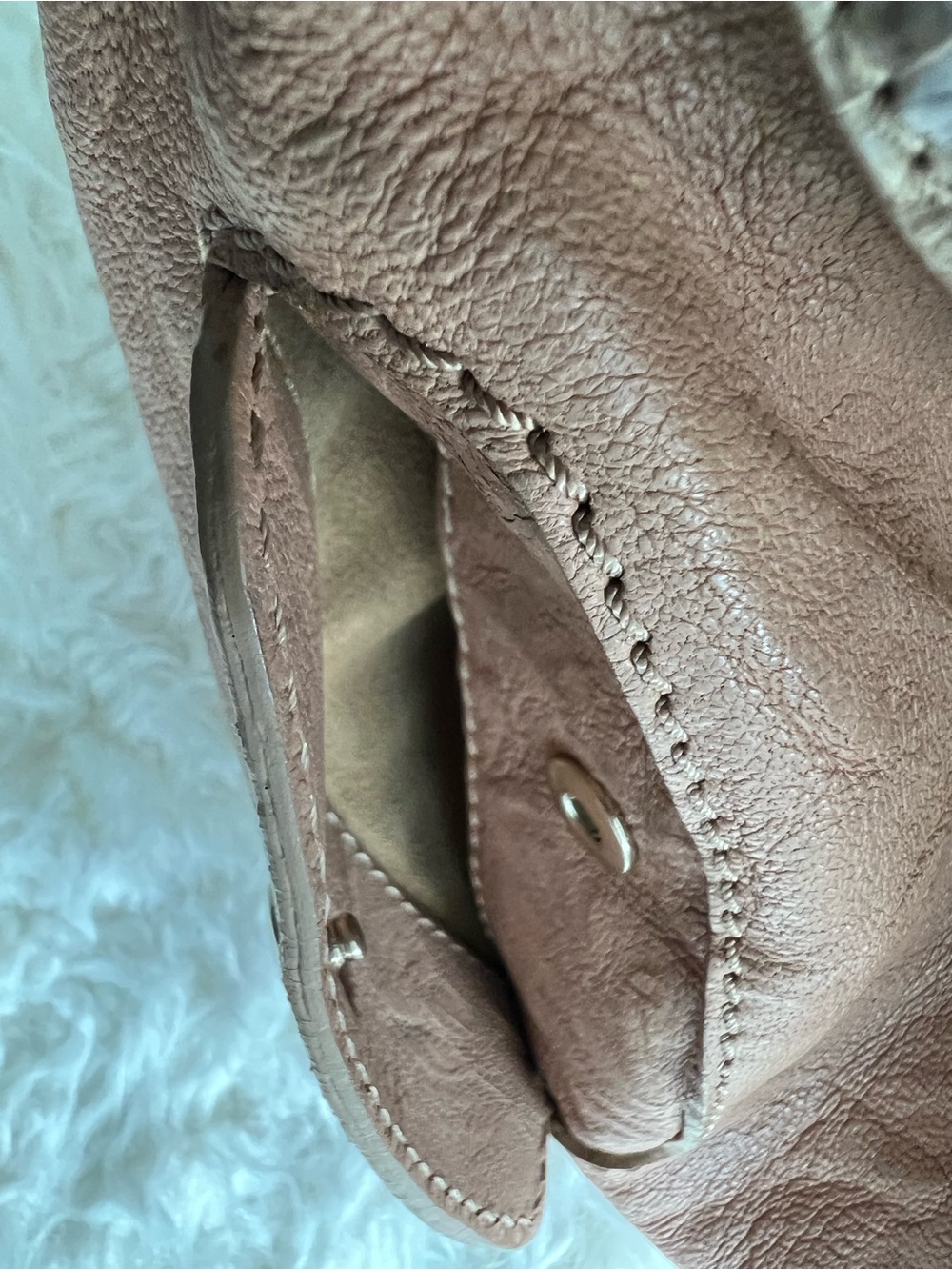 Jimmy Choo Ramona Hobo bag in a mauve-brown leather with snakeskin trim - Picture 13 of 15